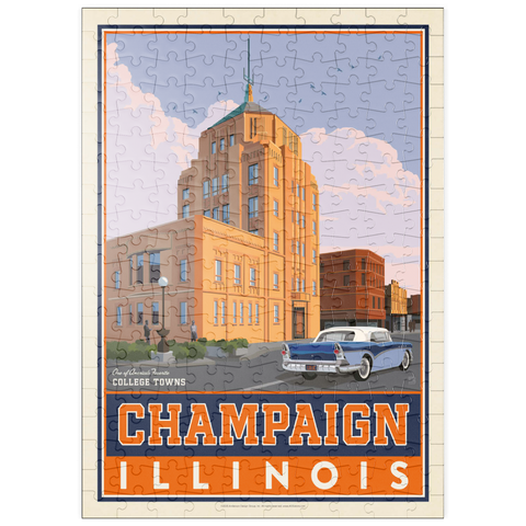 Darstellung des Puzzle Motivs American College Towns: Champaign, IL puzzleplate American College Towns: Champaign, IL 200 Puzzle