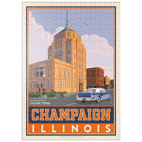 Darstellung des Puzzle Motivs American College Towns: Champaign, IL puzzleplate American College Towns: Champaign, IL 500 Puzzle