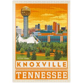 Darstellung des Puzzle Motivs American College Towns: Knoxville, TN - Puzzleteile: 1000