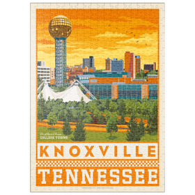 Darstellung des Puzzle Motivs American College Towns: Knoxville, TN - Puzzleteile: 500