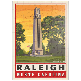 Darstellung des Puzzle Motivs American College Towns: Raleigh, NC - Puzzleteile: 100