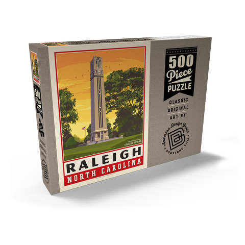 Darstellung des Puzzle Motivs American College Towns: Raleigh, NC American College Towns: Raleigh, NC 500 Puzzle Schachtel Ansicht2
