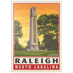 Darstellung des Puzzle Motivs American College Towns: Raleigh, NC - Puzzleteile: 500