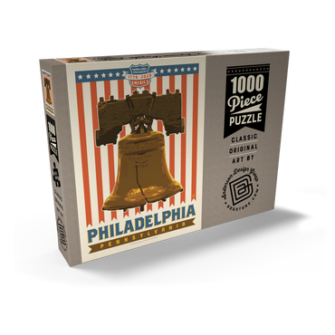 Darstellung des Puzzle Motivs 250th Anniversary USA: Liberty Bell 1000 Puzzle Schachtel Ansicht2