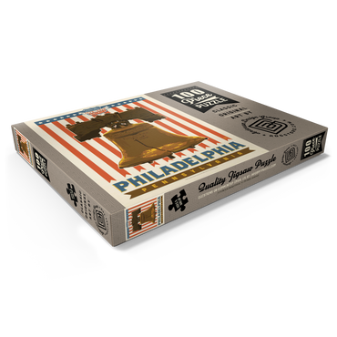 Darstellung des Puzzle Motivs 250th Anniversary USA: Liberty Bell 100 Puzzle Schachtel Ansicht1