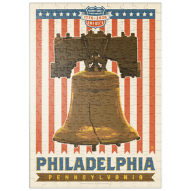 Darstellung des Puzzle-Motivs 250th Anniversary USA: Liberty Bell – Puzzleteile: 200
