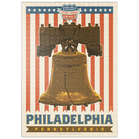 Darstellung des Puzzle-Motivs 250th Anniversary USA: Liberty Bell – Puzzleteile: 500