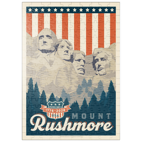Darstellung des Puzzle-Motivs 250th Anniversary USA: Mount Rushmore – Puzzleteile: 200