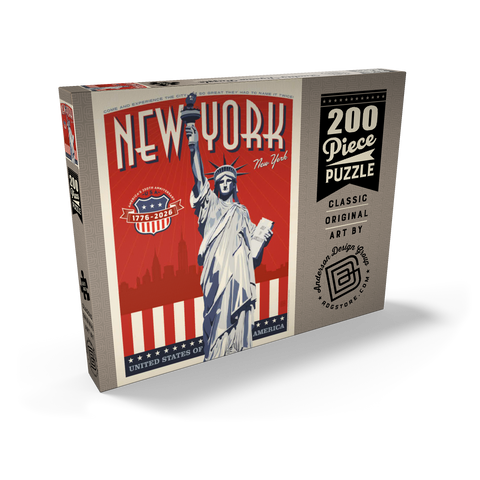 Darstellung des Puzzle Motivs 250th Anniversary USA: Lady Liberty 250th Anniversary USA: Lady Liberty 200 Puzzle Schachtel Ansicht2