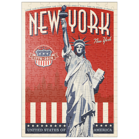 Darstellung des Puzzle-Motivs 250th Anniversary USA: Lady Liberty – Puzzleteile: 200