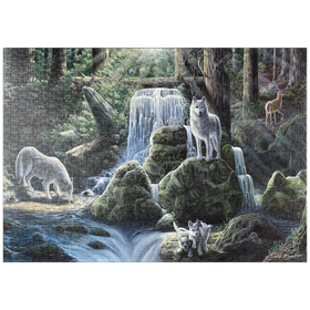 Darstellung des Puzzle Motivs Spirits, Wolves, & Hidden Animals - Dakota Daetwiler - Puzzleteile: 1000