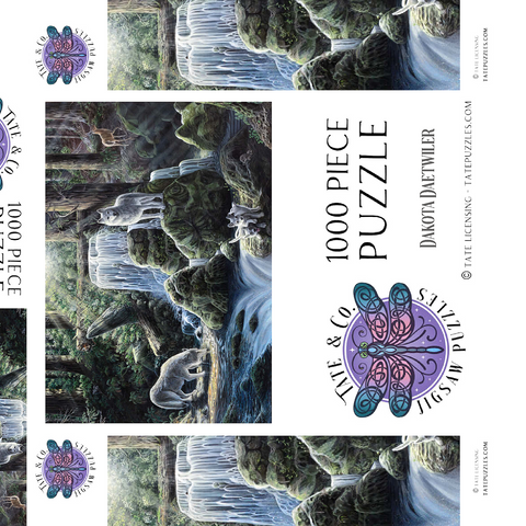 Darstellung des Puzzle Motivs Spirits, Wolves, & Hidden Animals - Dakota Daetwiler Spirits, Wolves, & Hidden Animals - Dakota Daetwiler 1000 Puzzle Schachtel 3D Modell