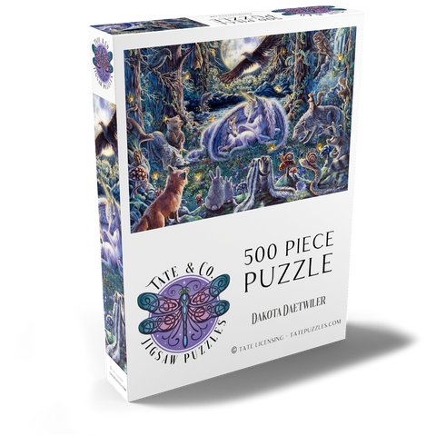 Darstellung des Puzzle Motivs Miracle Unicorn Pegasus  - Dakota Daetwiler Miracle Unicorn Pegasus  - Dakota Daetwiler 500 Puzzle Schachtel Ansicht2