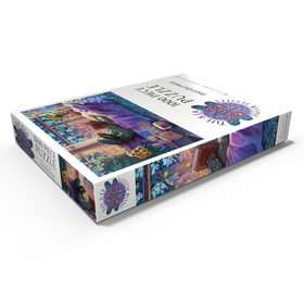 Darstellung des Puzzle Motivs Relaxing Sloth Reading - Dakota Daetwiler - Puzzleteile: 1000