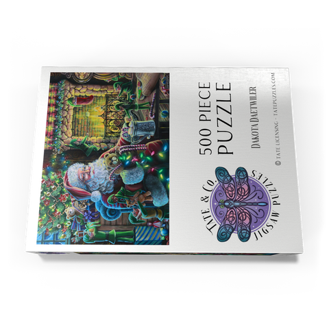 Darstellung des Puzzle Motivs Christmas Mischief, Santa and elves - Dakota Daetwiler Christmas Mischief, Santa and elves - Dakota Daetwiler 500 Puzzle Schachtel Ansicht3