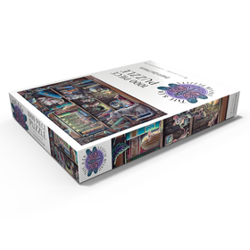 Alternative Darstellung des Puzzle-Motivs Cat & Mouse Library Bookshelf - Dakota Daetwiler – Puzzleteile: 1000