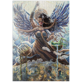 Darstellung des Puzzle-Motivs Angel of Justice, Earth day - Dakota Daetwiler – Puzzleteile: 1000