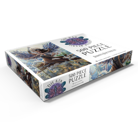 Alternative Darstellung des Puzzle-Motivs Angel of Justice, Earth day - Dakota Daetwiler – Puzzleteile: 500
