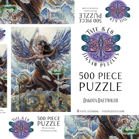 Darstellung des Puzzle Motivs Angel of Justice, Earth day - Dakota Daetwiler Angel of Justice, Earth day - Dakota Daetwiler 500 Puzzle Schachtel 3D Modell