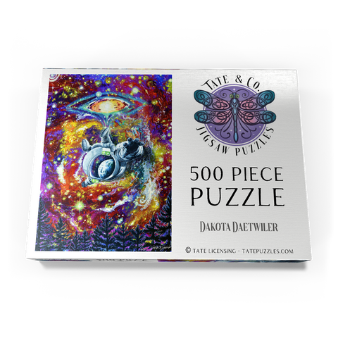 Darstellung des Puzzle Motivs Abduction Astronaut Space Galaxy - Dakota Daetwiler Abduction Astronaut Space Galaxy - Dakota Daetwiler 500 Puzzle Schachtel Ansicht3