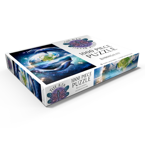 Darstellung des Puzzle Motivs Star Dolphin from the Deep Space Seas - Random Galaxy Star Dolphin from the Deep Space Seas - Random Galaxy 1000 Puzzle Schachtel Ansicht1