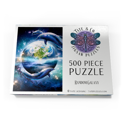 Darstellung des Puzzle Motivs Star Dolphin from the Deep Space Seas - Random Galaxy Star Dolphin from the Deep Space Seas - Random Galaxy 500 Puzzle Schachtel Ansicht3