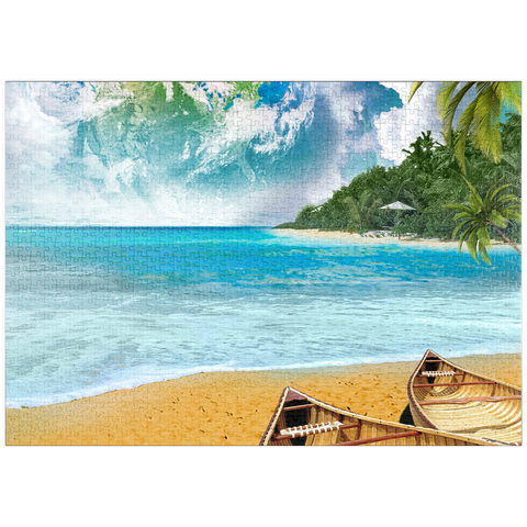 Darstellung des Puzzle Motivs Beach Vacation Paradise Getaway - Random Galaxy puzzleplate Beach Vacation Paradise Getaway - Random Galaxy 1000 Puzzle