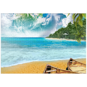 Darstellung des Puzzle Motivs Beach Vacation Paradise Getaway - Random Galaxy - Puzzleteile: 1000