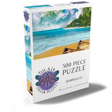 Darstellung des Puzzle Motivs Beach Vacation Paradise Getaway - Random Galaxy 500 Puzzle Schachtel Ansicht2