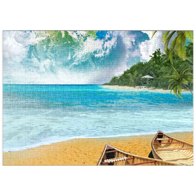 Darstellung des Puzzle-Motivs Beach Vacation Paradise Getaway - Random Galaxy – Puzzleteile: 500