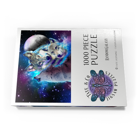 Darstellung des Puzzle Motivs Interstellar Wolf Pack of the Cosmic Skies - Random Galaxy Interstellar Wolf Pack of the Cosmic Skies - Random Galaxy 1000 Puzzle Schachtel Ansicht3
