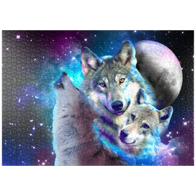 Darstellung des Puzzle-Motivs Interstellar Wolf Pack of the Cosmic Skies - Random Galaxy – Puzzleteile: 1000