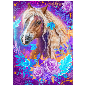 Darstellung des Puzzle-Motivs Horse Animal Spirit - Sheena Pike – Puzzleteile: 1000