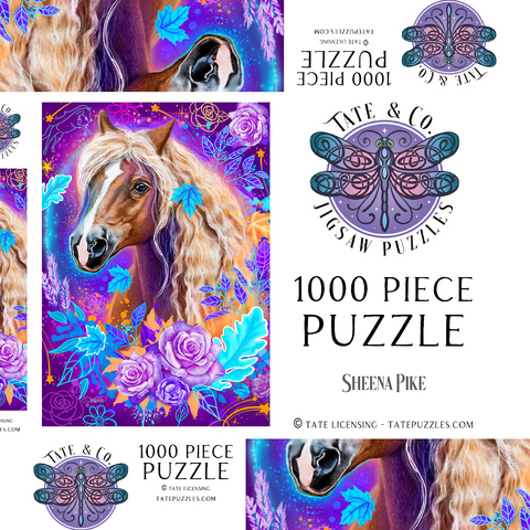 Darstellung des Puzzle Motivs Horse Animal Spirit - Sheena Pike Horse Animal Spirit - Sheena Pike  1000 Puzzle Schachtel 3D Modell