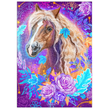 Darstellung des Puzzle Motivs puzzleplate Horse Animal Spirit - Sheena Pike  500 Puzzle