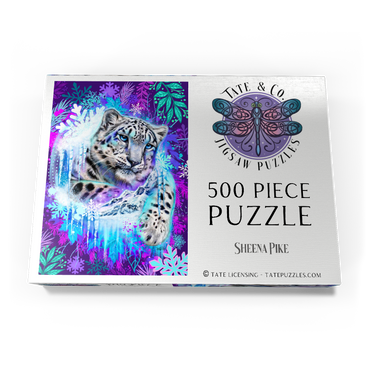 Darstellung des Puzzle Motivs Snow Leopard Animal Spirit - Sheena Pike 500 Puzzle Schachtel Ansicht3