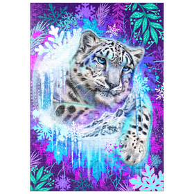 Darstellung des Puzzle Motivs Snow Leopard Animal Spirit - Sheena Pike - Puzzleteile: 500