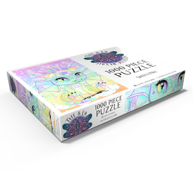 Darstellung des Puzzle Motivs Sweet Pastel Lil Dragon - Sheena Pike - Puzzleteile: 1000