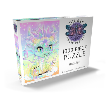 Darstellung des Puzzle Motivs Sweet Pastel Lil Dragon - Sheena Pike  1000 Puzzle Schachtel Ansicht2