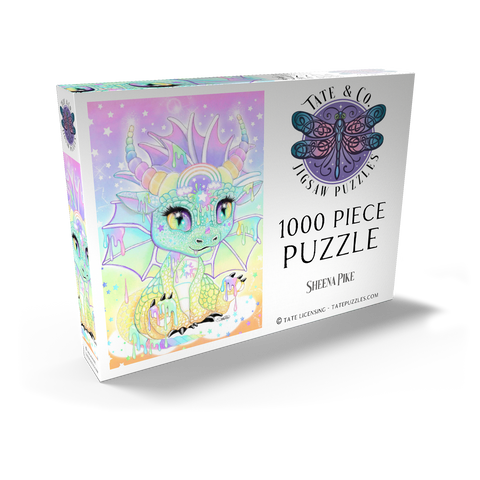 Darstellung des Puzzle Motivs Sweet Pastel Lil Dragon - Sheena Pike Sweet Pastel Lil Dragon - Sheena Pike  1000 Puzzle Schachtel Ansicht2
