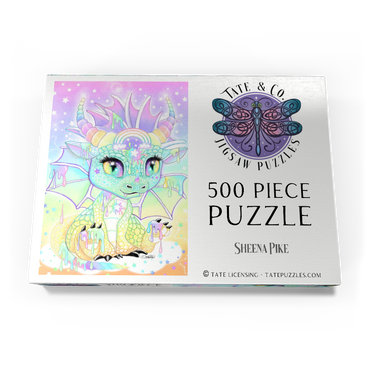 Darstellung des Puzzle Motivs Sweet Pastel Lil Dragon - Sheena Pike  500 Puzzle Schachtel Ansicht3