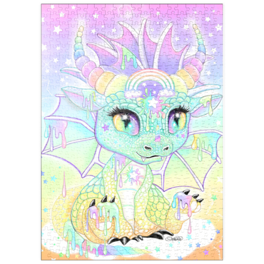 Darstellung des Puzzle Motivs puzzleplate Sweet Pastel Lil Dragon - Sheena Pike  500 Puzzle