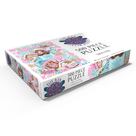 Darstellung des Puzzle Motivs Sweet Gingerbread Christmas Stack - Sheena Pike - Puzzleteile: 500