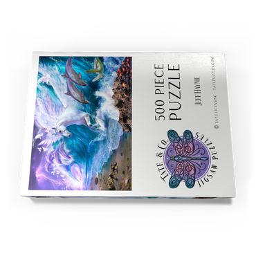 Darstellung des Puzzle Motivs Strength and Grace Ocean Horse - Jeff Haynie 500 Puzzle Schachtel Ansicht3