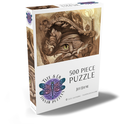 Darstellung des Puzzle Motivs El Gato Loco Bandito Cat - Jeff Haynie El Gato Loco Bandito Cat - Jeff Haynie 500 Puzzle Schachtel Ansicht2