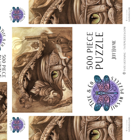 Darstellung des Puzzle Motivs El Gato Loco Bandito Cat - Jeff Haynie El Gato Loco Bandito Cat - Jeff Haynie 500 Puzzle Schachtel 3D Modell