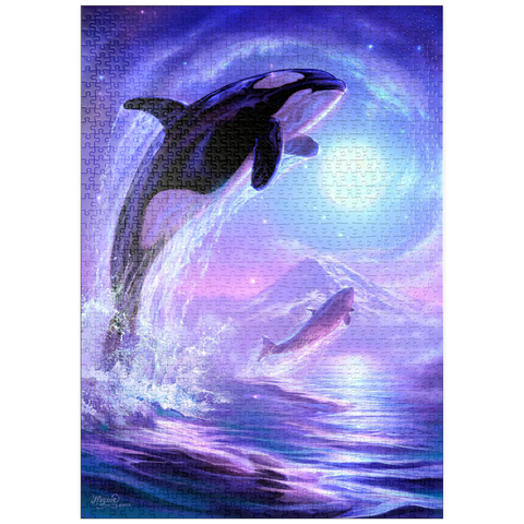 Darstellung des Puzzle Motivs Orca Dreams - Jeff Haynie puzzleplate Orca Dreams - Jeff Haynie 1000 Puzzle