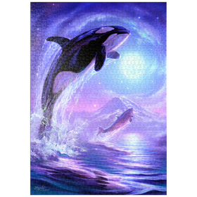 Darstellung des Puzzle Motivs Orca Dreams - Jeff Haynie - Puzzleteile: 1000