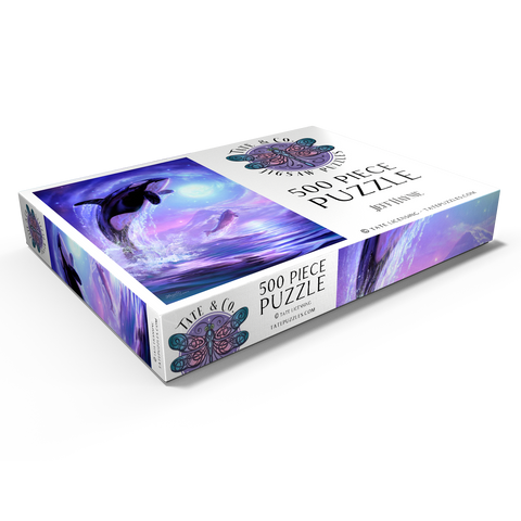 Darstellung des Puzzle Motivs Orca Dreams - Jeff Haynie Orca Dreams - Jeff Haynie 500 Puzzle Schachtel Ansicht1