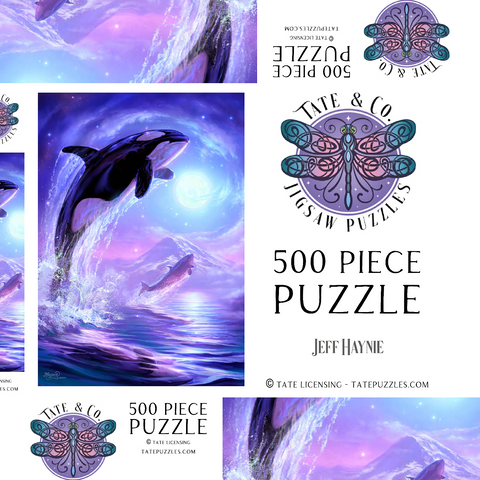 Darstellung des Puzzle Motivs Orca Dreams - Jeff Haynie Orca Dreams - Jeff Haynie 500 Puzzle Schachtel 3D Modell